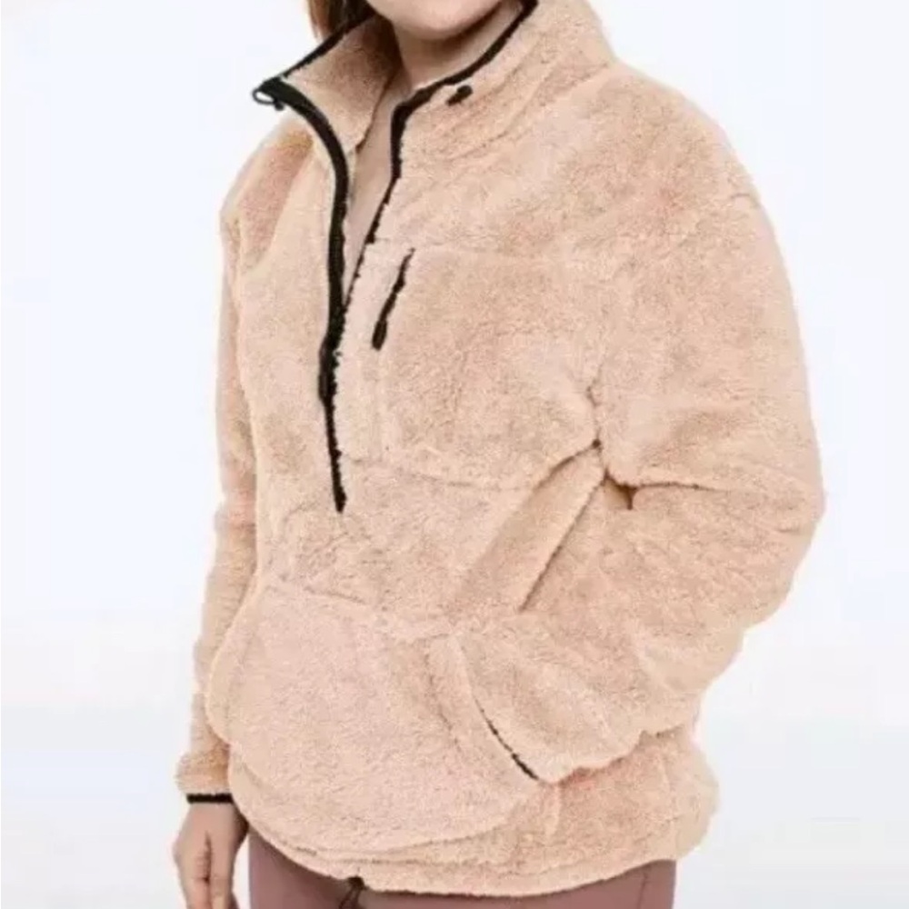 PINK Victoria Secret Fur Sherpa Pullover with pockets